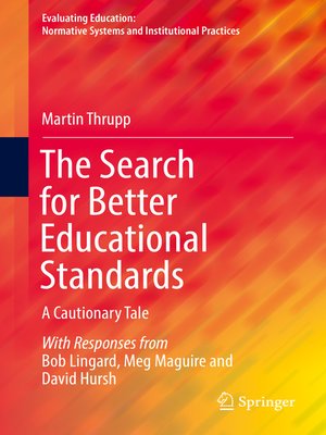 cover image of The Search for Better Educational Standards